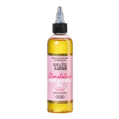 The Mane Attraction Hair Oil for All Hair Types, Infused with Rosemary Oil, Castor Oil &amp; Black Seed Oil - Stimulating Hair Growth, Seals in Moisture, Soothes Irritated Scalp - 4 Fl Oz