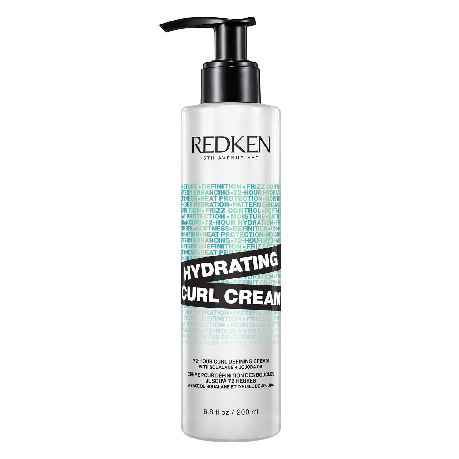 REDKEN Hydrating Curl Cream - 72-Hour Curl Definition, Heat Protection up to 450F, Silicone-Free &amp; Paraben-Free