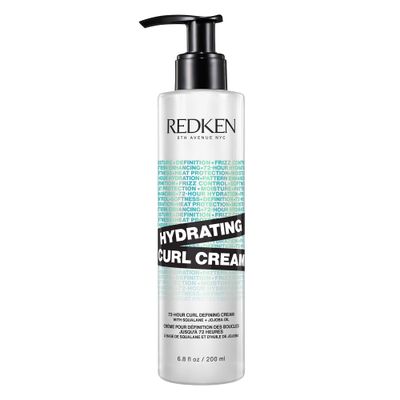 REDKEN Hydrating Curl Cream - 72-Hour Curl Definition, Heat Protection up to 450F, Silicone-Free &amp; Paraben-Free