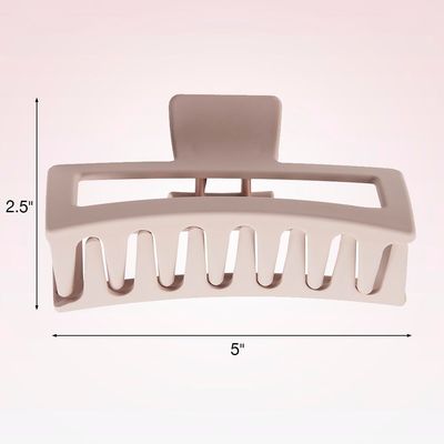 Scunci by Conair Thick Hair Claw Clip - hair accessories for women - hair clip - blush pink - 1 Count