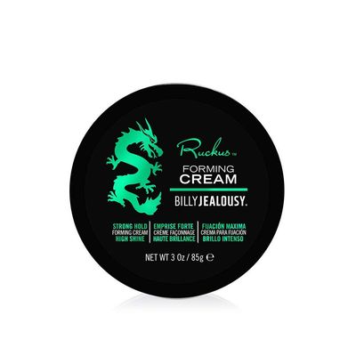 Billy Jealousy Ruckus Hair Forming Cream, Men&#39;s Styling Hair Cream For Strong Hold and High Shine, 3 Oz.