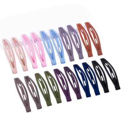 Cptots20 PCS Snap Hair Clips Metal Hair Barrettes for Women Non Slip Barrettes For Thick And Thin Fine Hair,Multi-colored,2.95 x 0.55 Inches.
