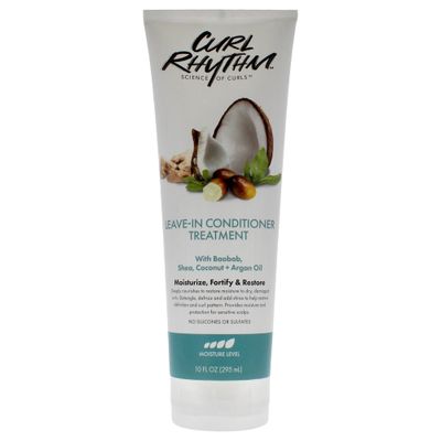 Curl Rhythm Leave-in Conditioner Treatment - Leave-in Conditioner for Curly Hair - Hair Conditioner with Shea, Coconut, and Argan Oil - 10 oz