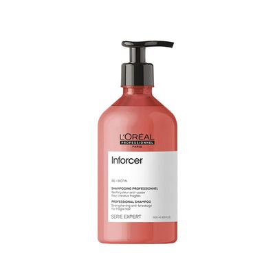 L&#39;Oreal Professionnel InForcer Strengthening Shampoo - Prevents Breakage and Adds Softness For Weak, Fragile &amp; Damaged Hair Types, With Biotin