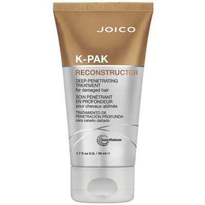 Joico K-PAK Reconstructor Deep-Penetrating Treatment | For Damaged Hair | Repair &amp; Strengthen Strands | Rebuild &amp; Fortify Damaged Hair | Improve Elasticity | With Keratin &amp; Arginine | 1.7 Fl Oz