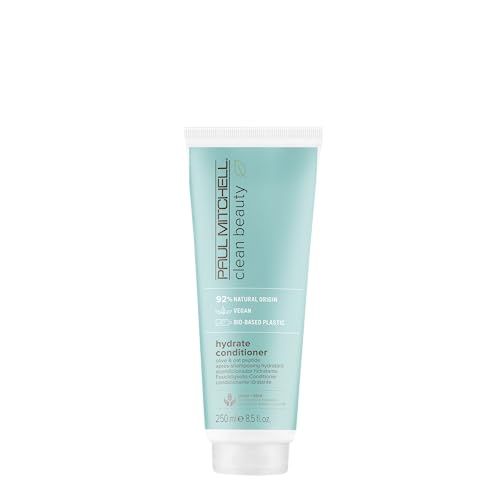 Paul Mitchell Clean Beauty Hydrate Conditioner, Intensely Nourishing Conditioner, Improves Manageability, For Dry Hair, 8.5 fl. oz.