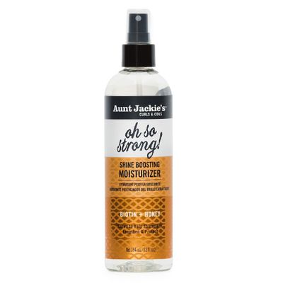 Aunt Jackie&#39;s Award-Winning Braid + Twist Collection Oh So Strong Shine Boosting Moisturizer, 12 fl oz