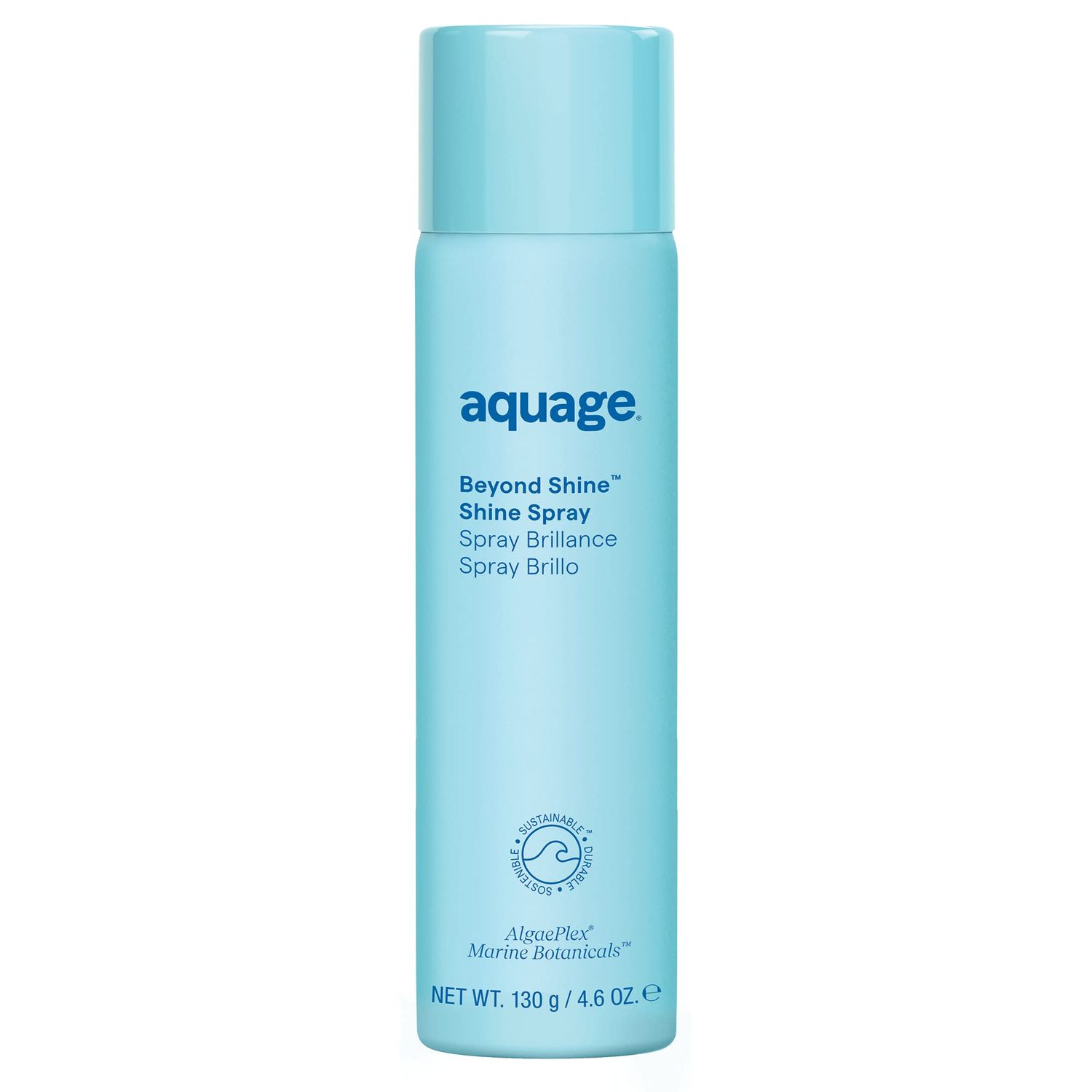 Aquage Beyond Shine, Fine-Mist Silkening and Glossing Spray, Creates Shine, Thermal-Pressing Product that Polishes, Silkens, and Smooths Curly Texture, 4.6 fl. oz.