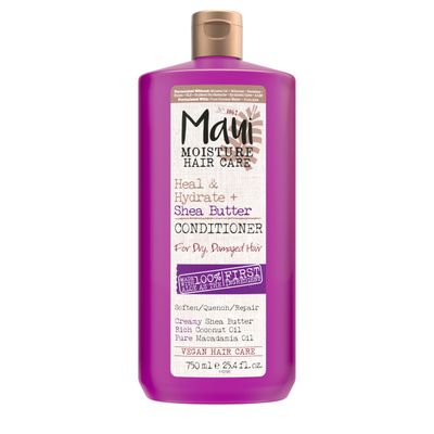 Maui Moisture Heal &amp; Hydrate + Shea Butter Conditioner for Dry, Damaged Curls Helps Soften &amp; Revive Curly &amp; Coily Hair with Macadamia &amp; Coconut Oils, Vegan &amp; Silicone-Free, 13 fl. oz