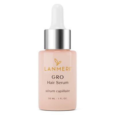 Lanmeri Vegan Hair Growth Serum - Natural Hair Regrowth and Hair Loss Treatments for Women &amp; Men - Scalp Serum for Thinning Hair - Fuller, Thicker and Healthier Hair in 90 Days, All Hair Types