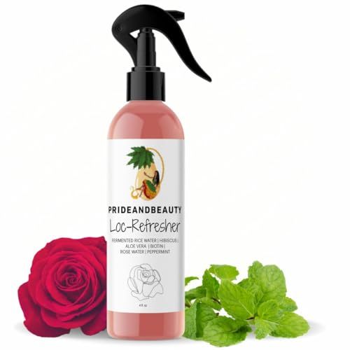 Rose Water For Locs, Daily Moisturizing Refreshing Spray, Rose Water For Hair, Rosewater and Peppermint Hair Scalp Moisturizer. (4 OUNCES)