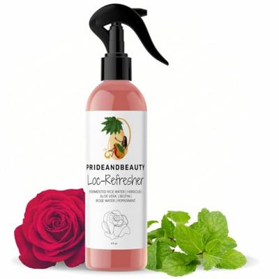 Rose Water For Locs, Daily Moisturizing Refreshing Spray, Rose Water For Hair, Rosewater and Peppermint Hair Scalp Moisturizer. (4 OUNCES)