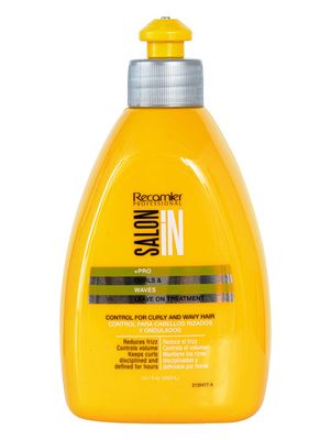 RECAMIER PROFESSIONAL SALON IN Curls &amp; Waves Hair Leave-On Treatment Moisturizing Acondicionador Sin Enjuague para Cabello Rizado 10.1 oz