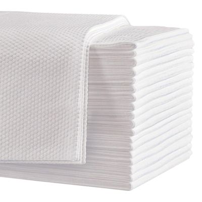 Biubumtu 50-Count Disposable Bath Hair Towels, 19.7&quot; x 27.6&quot; Thickened and Absorbent Salon &amp; Spa Towels for Massage Yoga Camping Trips (White)