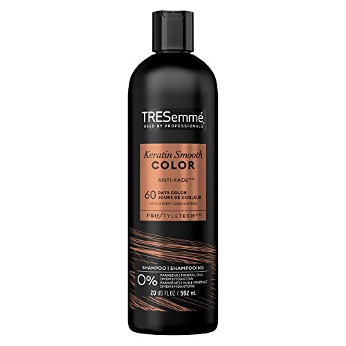 TRESemm Keratin Smooth Color Sulfate-Free Shampoo for Color-Treated Hair Formulated With Pro Style Technology 20 oz