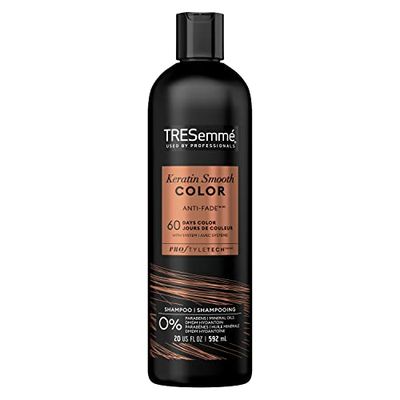 TRESemm Keratin Smooth Color Sulfate-Free Shampoo for Color-Treated Hair Formulated With Pro Style Technology 20 oz
