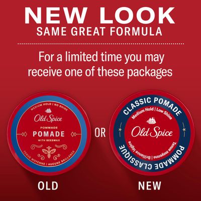 Old Spice Classic Pomade for Men, Medium Hold with Low Shine, 2.22 oz