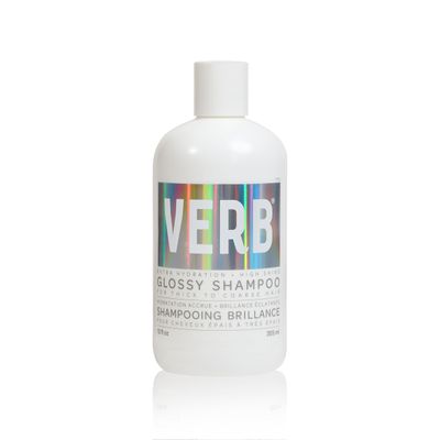 VERB Glossy Shampoo, 12 fl oz - Adds Moisture + High Shine for Thick to Coarse Hair - Sulfate, Paraben and Gluten Free.