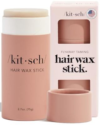Kitsch Hair Wax Stick for Women &amp; Men - No Residue Hair Finishing Stick for Flyaways, All Day Hold Styling Product for Smoothing Hair Strands, Hair Slick Back Stick, Anti-Frizz and Fly Away Hair Tamer