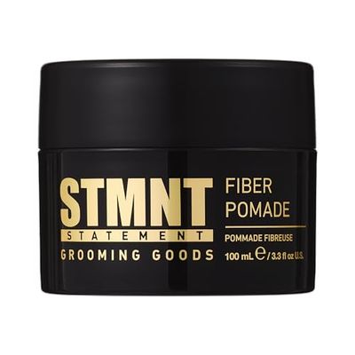 STMNT Grooming Goods Fiber Pomade, 3.38 oz | Semi-Matte Finish | Strong Control | Easy To Wash Out