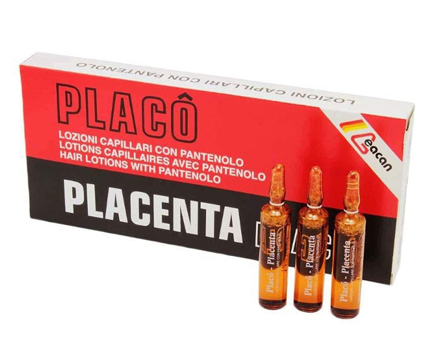 Hair loss Placenta Placo for hair intensive treatment [12 vials 0,35 oz]