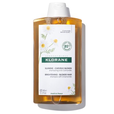 Klorane - Brightening Shampoo with Chamomile - Enhances Highlights &amp; Brightens Blonde Hair - Hydrogen Peroxide, Ammonia, Silicone, Paraben &amp; Sulfate Free - 13.5 fl. oz.
