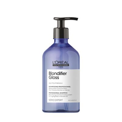 L&#39;Oreal Professionnel Blondifier Clarifying Shampoo - Restores Color -Treated Hair, Enhances Shine &amp; Fights Brass, For Blonde or Bleached Hair