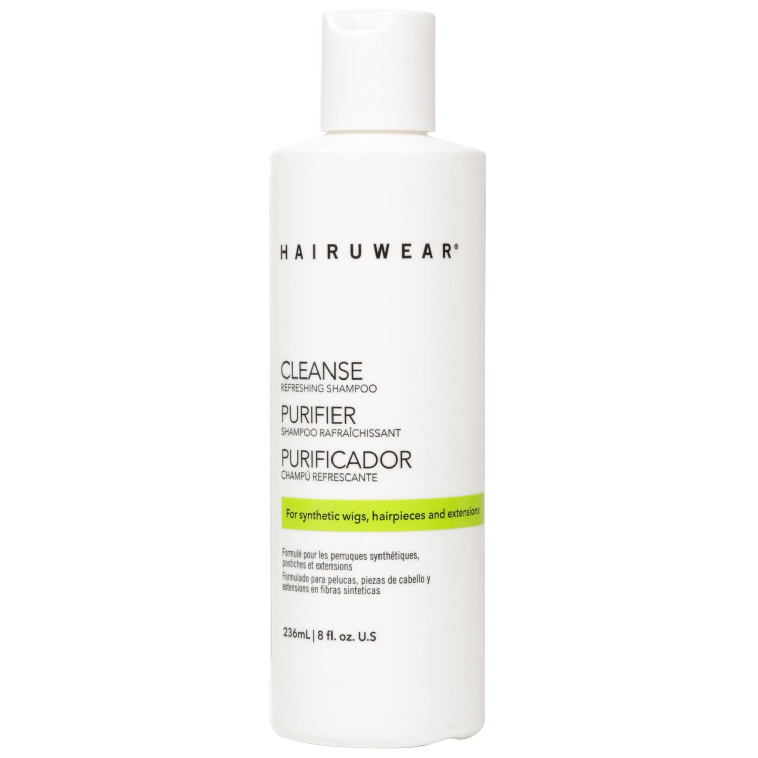 Hair U Wear Cleansing Shampoo - Wig Shampoo for Synthetic Wigs and Hair Extensions, 8 Ounces