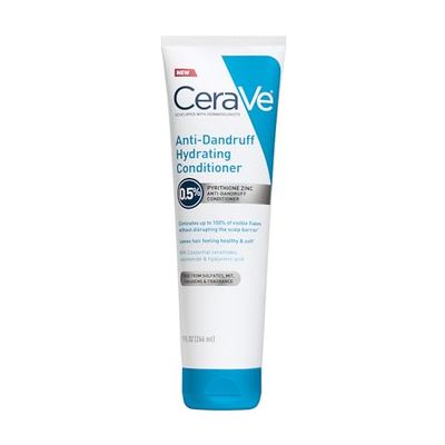 CeraVe Hydrating Anti Dandruff Conditioner, 0.5% Pyrithione Zinc Dandruff Treatment With Ceramides, Hyaluronic Acid &amp; Niacinamide, Helps Eliminate Flakes &amp; Reduce Itchy Scalp, Sulfate Free Conditioner