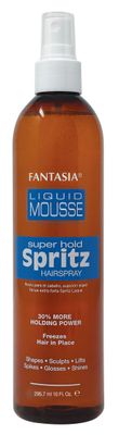 Fantasia Liquid Mousse Spritz Hair Spray Super Hold 10 Fl Oz (Pack of 1)