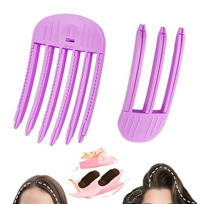 4-Pack Hair Volume Clips for Fluffy Bangs &amp; High Crown - Heatless Hair Styling Tools for Instant Volume &amp; Natural Puffy Hairstyles, Safe for All Hair Types