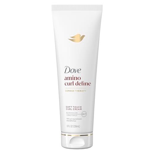 Dove Curl Cream Amino Curl for Curly, Coily Hair with Bio-Protein Care Technology + Amino Complex 8 Fl Oz