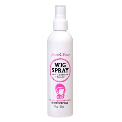 Nicole &amp; Alyssa - Wig Spray For Synthetic Hair 8oz - Leave-in Conditioner, Detangler, Moisturizer