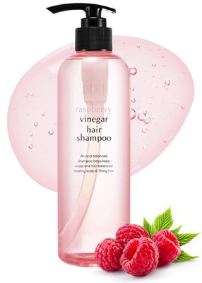 APIEU Raspberry Vinegar Hair Shampoo 16.9 fl.oz / 500 ml - Dandruff &amp; Clarifying Shampoo | Scalp Treatment I Korean Hair Care I Balances pH, Removes Buildup, Soothes Scalp