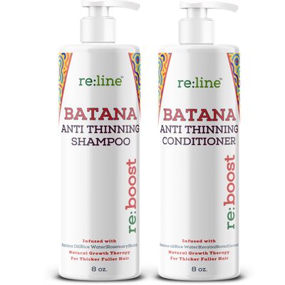 Batana Shampoo and Conditioner for Thinning Hair Shampoo and Conditioner for Men &amp; Women with Raw Organic Batana Oil for Hair Growth Shampoo and Conditioner Set Batana Shampoo for Hair Growth DR SEBI