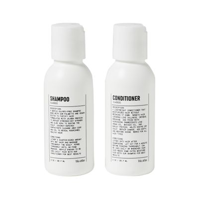 Blu Atlas Travel Size Shampoo and Conditioner for Men and Women- Deep Moisturizing and Nourishing- 2 Pc. Set - TSA Approved Sizes- 3oz.