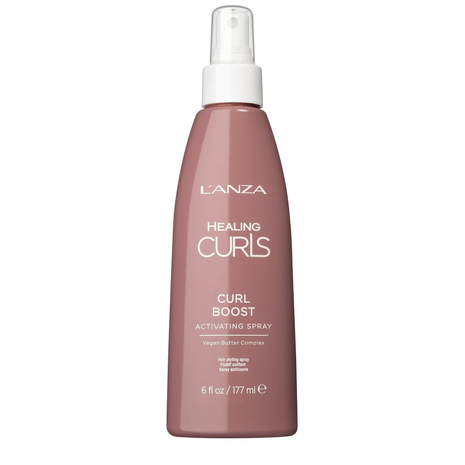 L&#39;ANZA Healing Curls Curl Boost Activating Spray - Curl Enhancer Spray for Amplifying Hair Texture and Lightweight Hold, with Sulphate Free, Paraben Free Formula (6 Fl Oz)