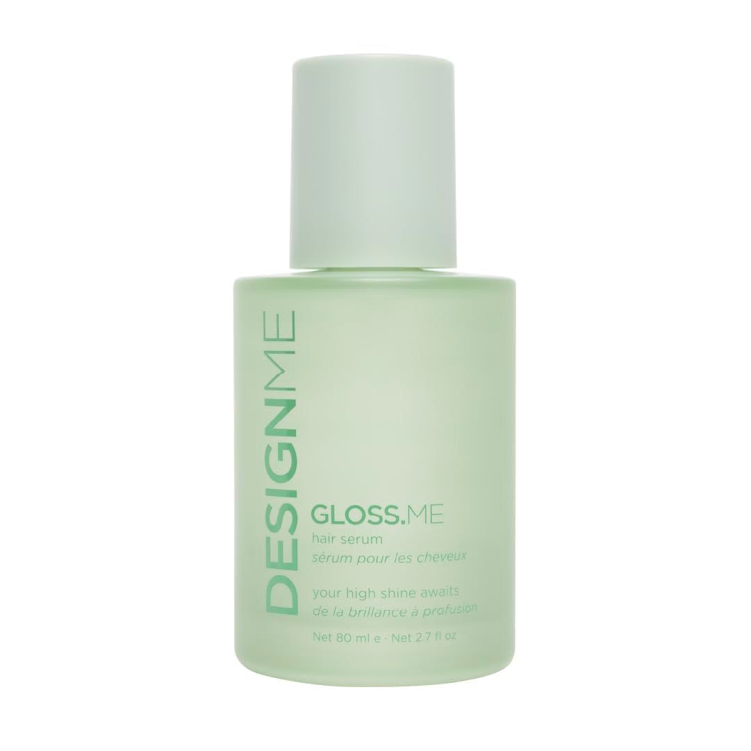 GLOSS.ME Hair Serum by DESIGNME | Anti Frizz Hair Serum for Women | Argan Hair Serum Adds Shine, Smoothness, &amp; Hydration | Paraben &amp; Sulfate Free Straight, Wavy, Coily, or Curly Hair Serum, (2.5 Oz)