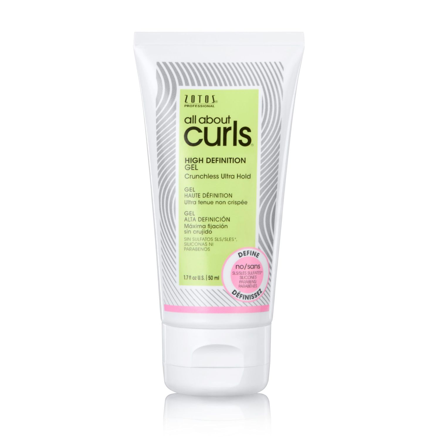 ALL ABOUT CURLS High Definition Gel | Travel Size | Crunchless Ultra Hold | Define, Moisturize, De-Frizz | All Curly Hair Types | Vegan &amp; Cruelty Free | Sulfate Free | 1.7 Fl Oz