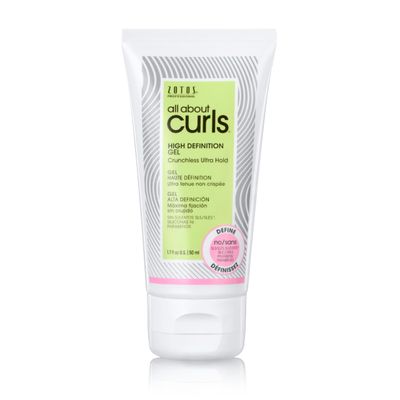 ALL ABOUT CURLS High Definition Gel | Travel Size | Crunchless Ultra Hold | Define, Moisturize, De-Frizz | All Curly Hair Types | Vegan &amp; Cruelty Free | Sulfate Free | 1.7 Fl Oz