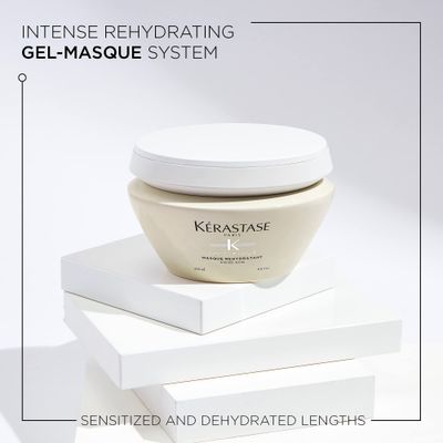 KRASTASE Specifique Rehydratant Hair Mask, Intense Rehydrating Gel-Masque for Dry Ends, Rebalances Hair's Hydration with Ceramides and Amino Acid for Sensitive & Dry Hair