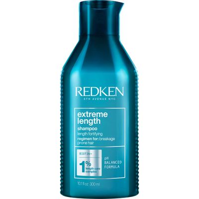 Redken Extreme Length Shampoo | For Hair Growth | Prevents Breakage &amp; Strengthens Hair | Infused With Biotin | 10.1 Fl Oz