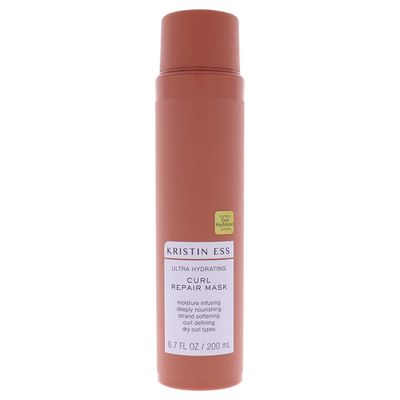 Kristin Ess Hair Ultra Hydrating Curl Repair Hair Mask with Shea Butter - Deep Conditioner Treatment for Dry Damaged Curly Hair, Vegan, Color + Keratin Safe, 6.7 fl oz (Pack of 1)