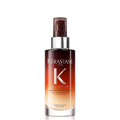 KRASTASE Nutritive 8H Magic Night Hair Serum, Overnight Hydrating Treatment for Dry Hair, Intensely Nourishes, Detangles &amp; Prevents Frizz for All Hair Types, 3.04 Fl Oz