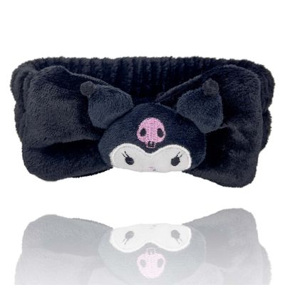 Bliqlriy Kawaii Spa Headband, Cute Headband for Women Facial Makeup, Washing, Party, Soft Microfiber Coral Skincare Shower Fluffy Towel Headbands Hair Band for Girls