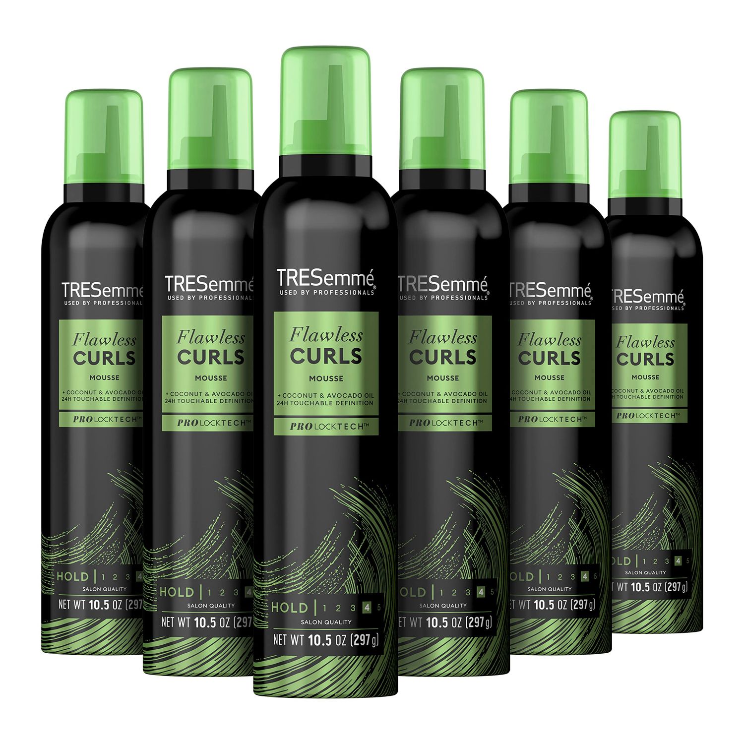 TRESemm Flawless Curls Pack of 6 Nourishing Mousse With Coconut and Avocado Oil 10.5 oz