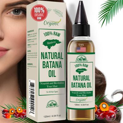 100% Organic Raw Batana Oil from Honduras for Hair Growth, Nourishing &amp; Strengthening for All Hair Types | Dr. Sebi Hair Mask -Prevent Hair Loss