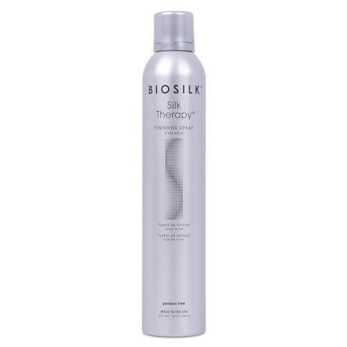 BioSilk Silk Therapy Finishing Spray Firm Hold, Strong-Hold Hairspray For Long-Lasting Styles, Sulfate, Paraben, &amp; Cruelty-Free, 10 Oz