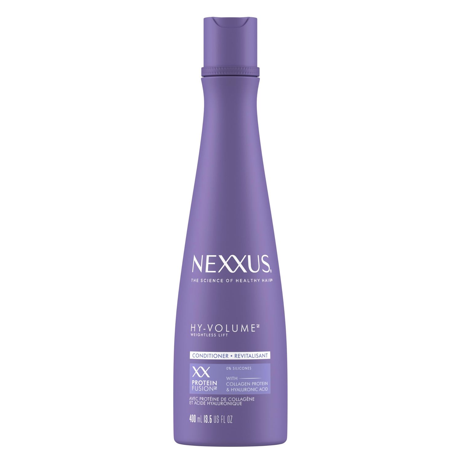 Nexxus Hy-Volume Weightless Lift Conditioner For Flat &amp; Limp Hair Protein Fusion with Collagen Protein &amp; Hyaluronic Acid for 48 Hours of Volume 13.5 Fl Oz
