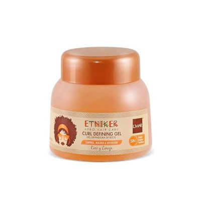 ETNIKER Curl Defining Gel | Afro-textured, Curly &amp; Wavy hair | Control, Sculpting &amp; Definition | Coconut &amp; Flaxseed | NO alcohol, NO parabens, NO residue | by LMAR | Size: 10.5 oz (300g)